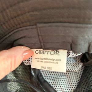 Gear top men’s travel hat one size , dark gray/camo pattern
